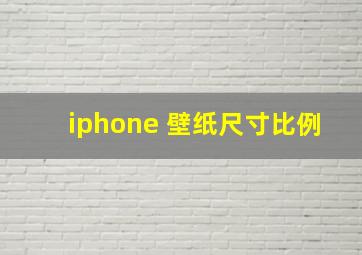 iphone 壁纸尺寸比例